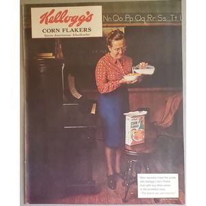 Kelloggs Corn Flakes Magazine Advertisement 1961 Schoolteacher